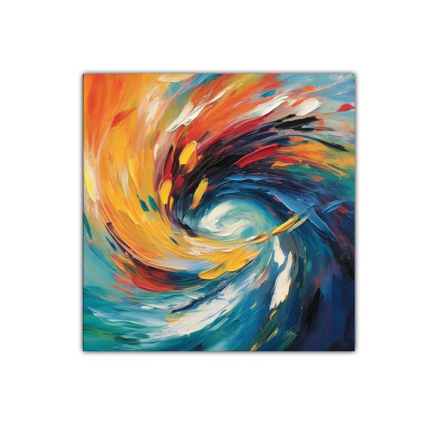 Vórtice de colores vibrantes en movimiento energético