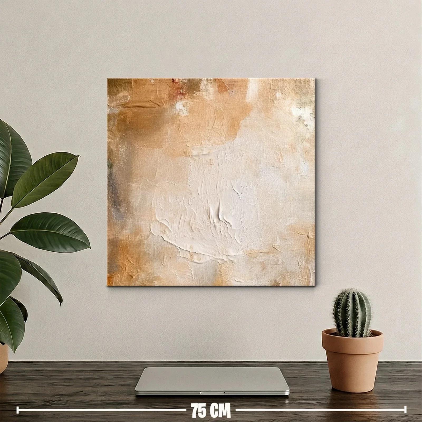 Composición abstracta en tonos cálidos y neutros — miniatura 2
