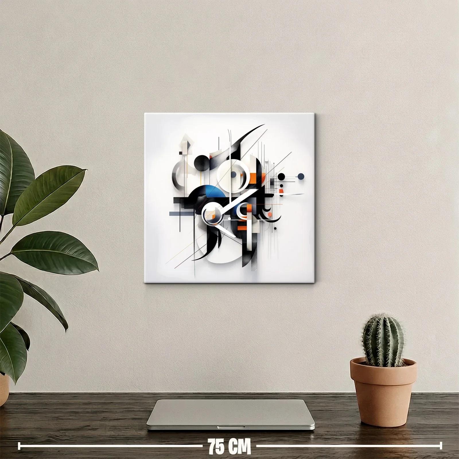 Composición abstracta con formas geométricas y líneas dinámicas — miniatura 2