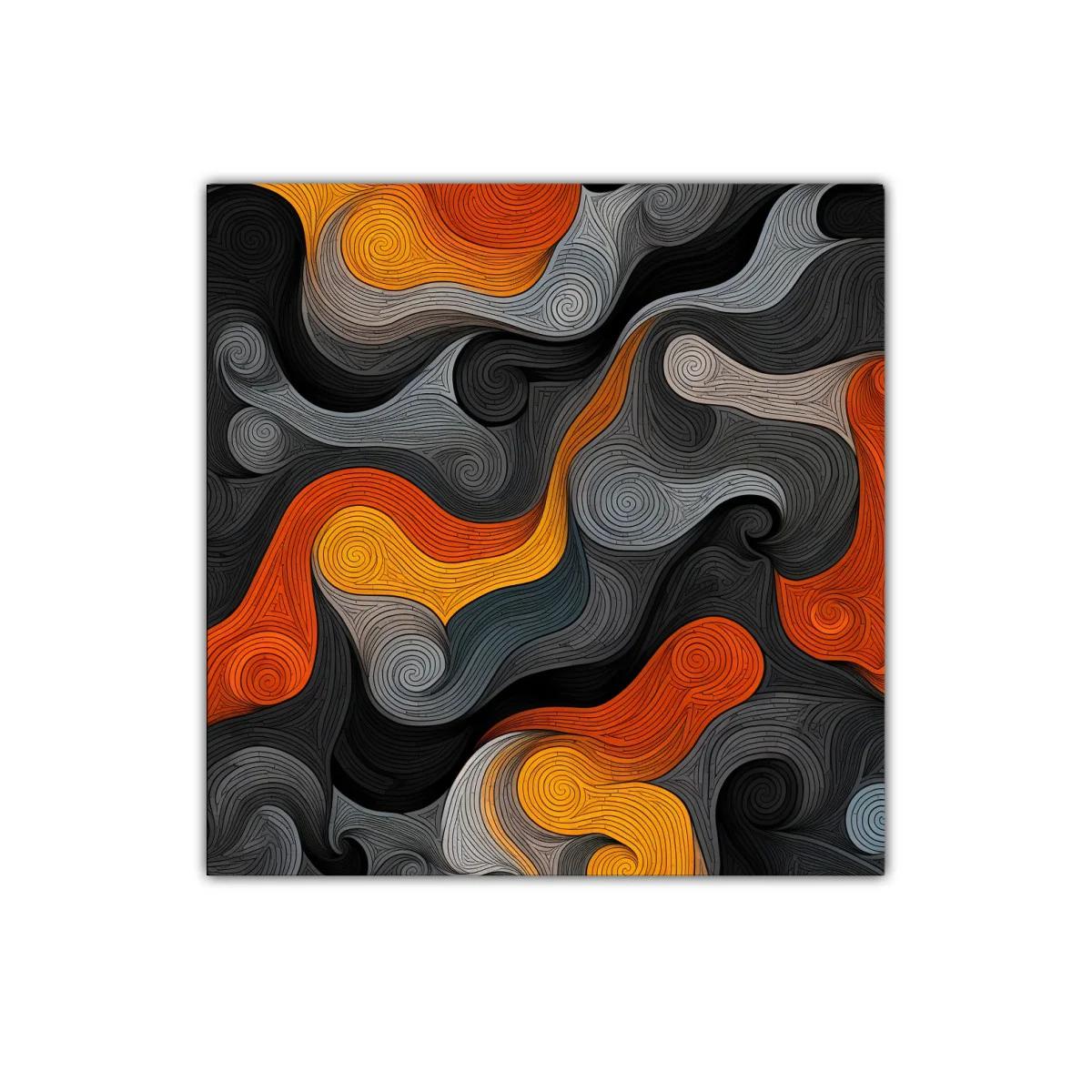 Cuadro decorativo con diseño abstracto en tonos cálidos y neutros — imagen principal