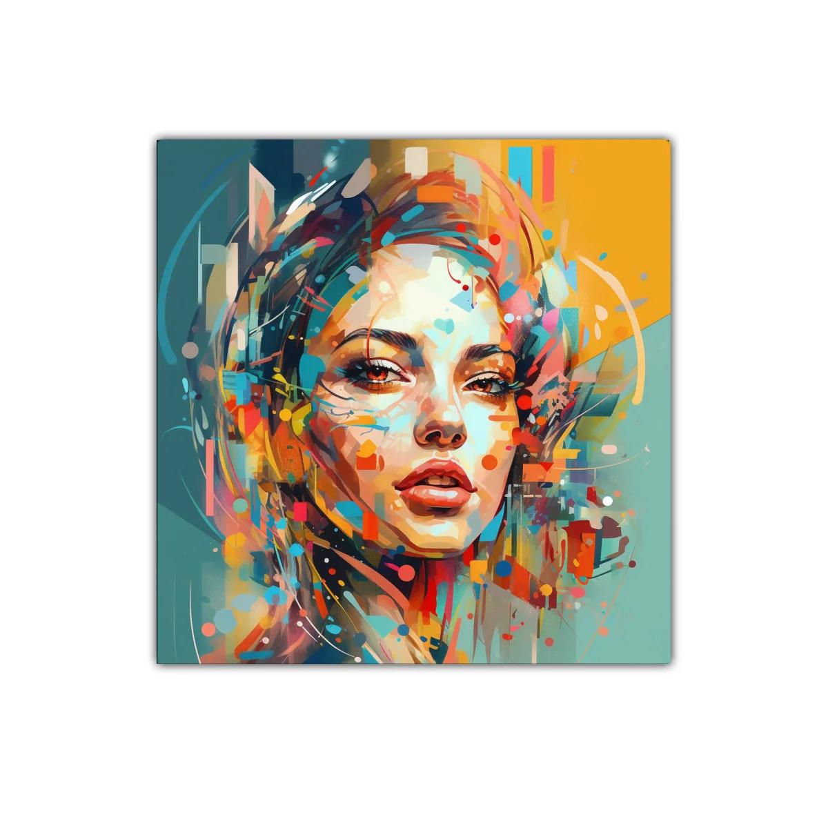 Retrato femenino contemporáneo lleno de energía y color — imagen principal