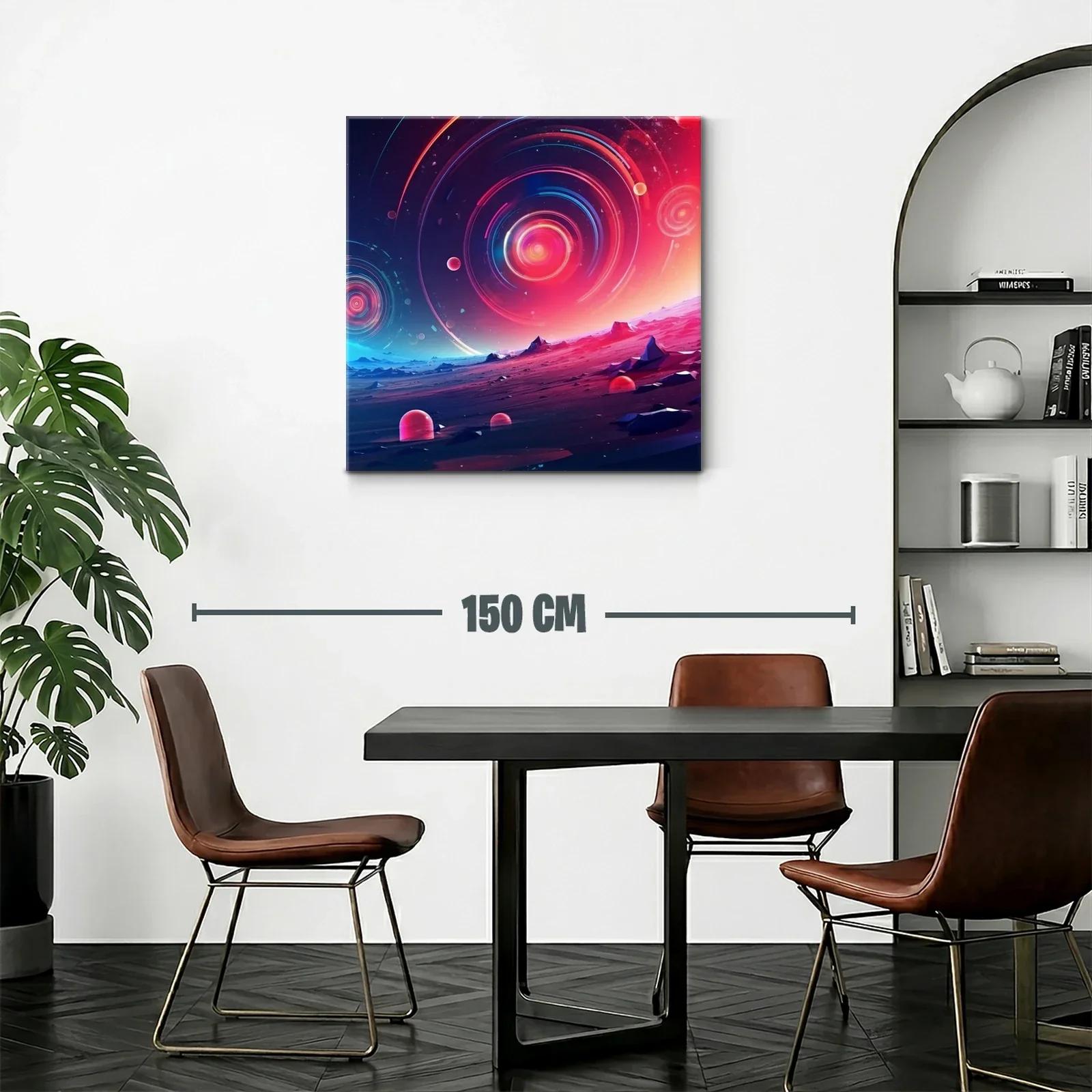 Paisaje cósmico con espirales de luz y tonos vibrantes — miniatura 2