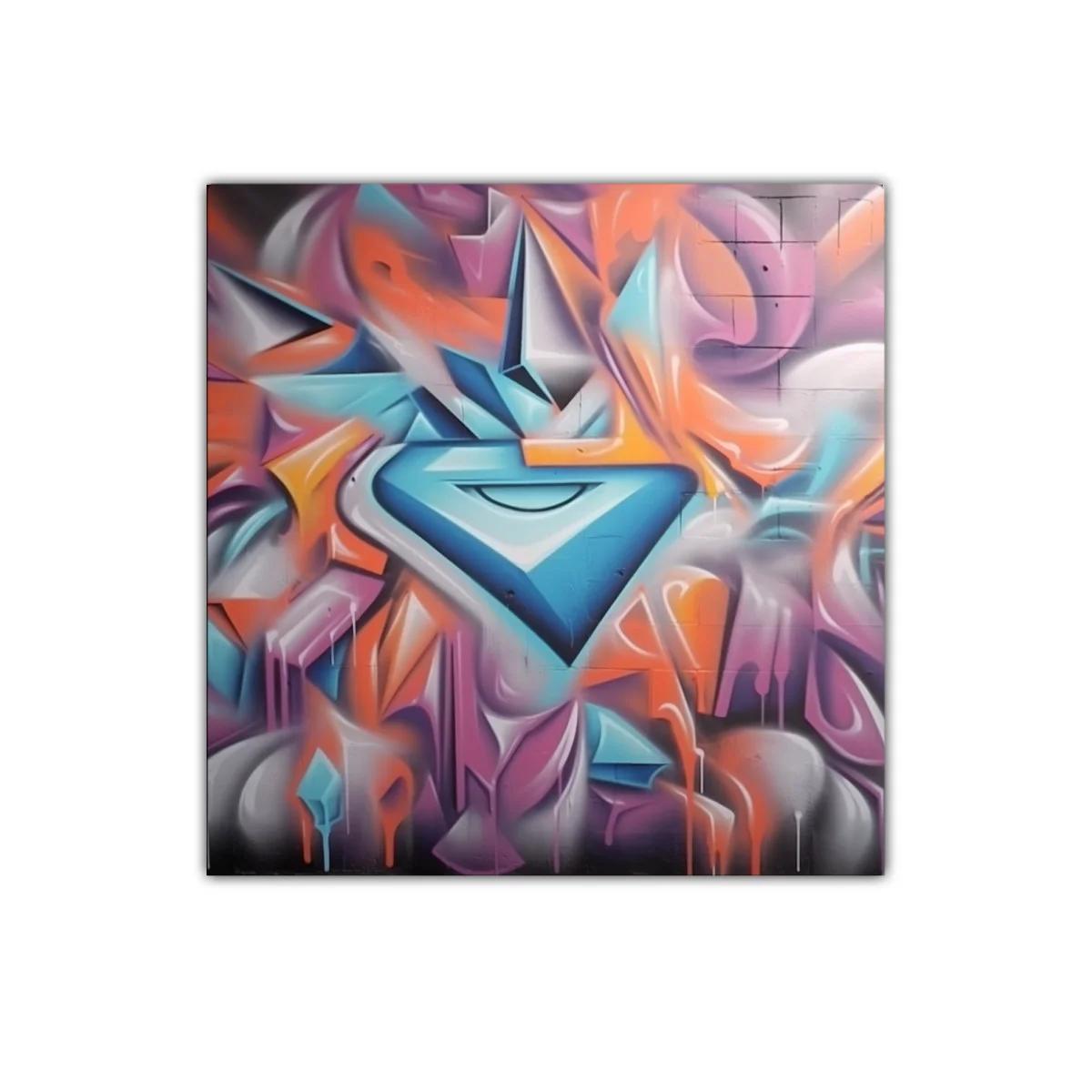 Cuadro abstracto colorido con formas geométricas vibrantes — imagen principal