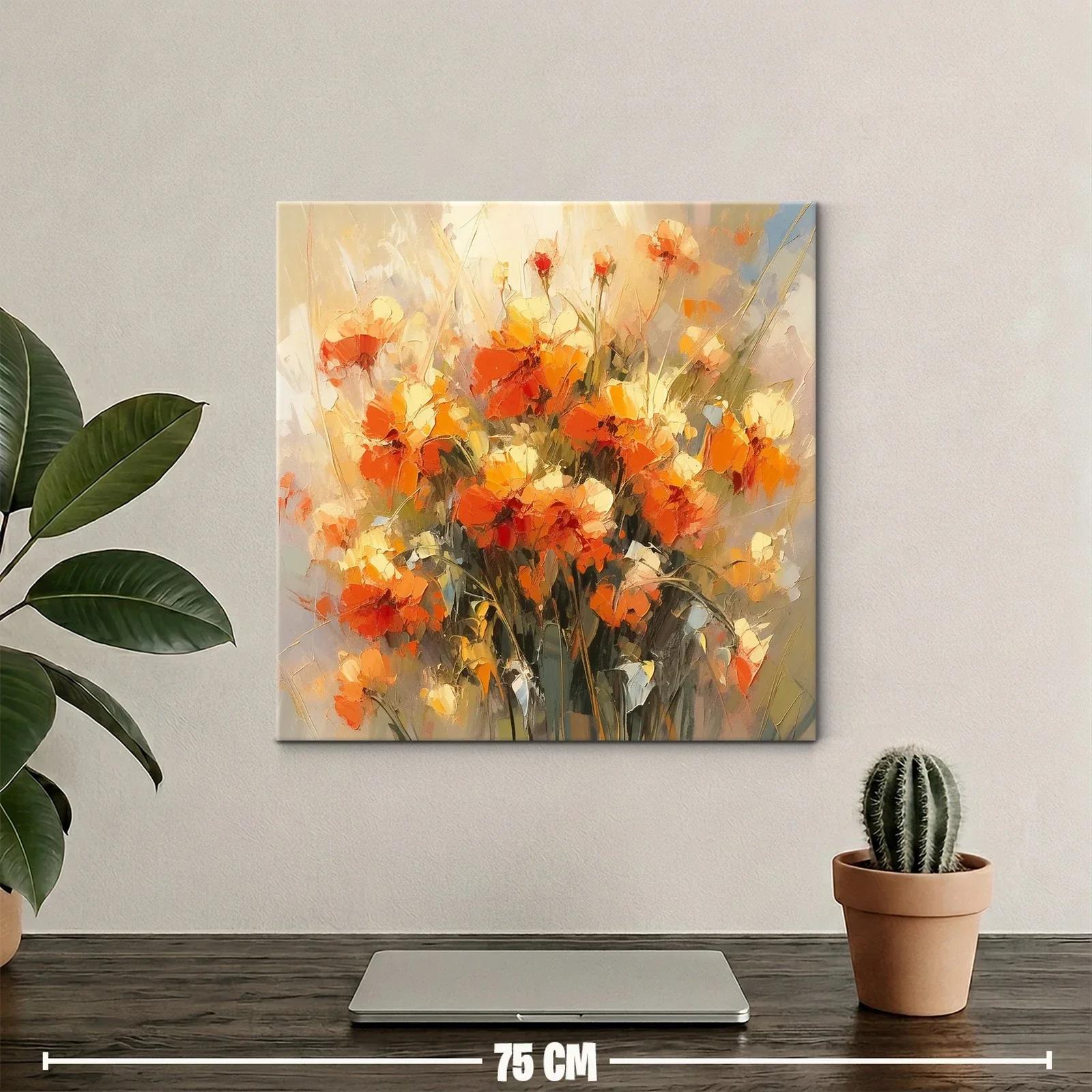 Ramo vibrante de flores otoñales en tonos cálidos — miniatura 2