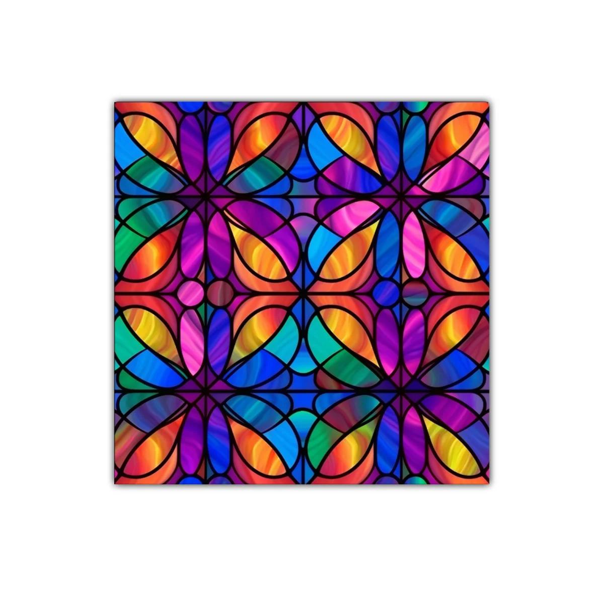 Cuadro abstracto con diseño vibrante y colorido
