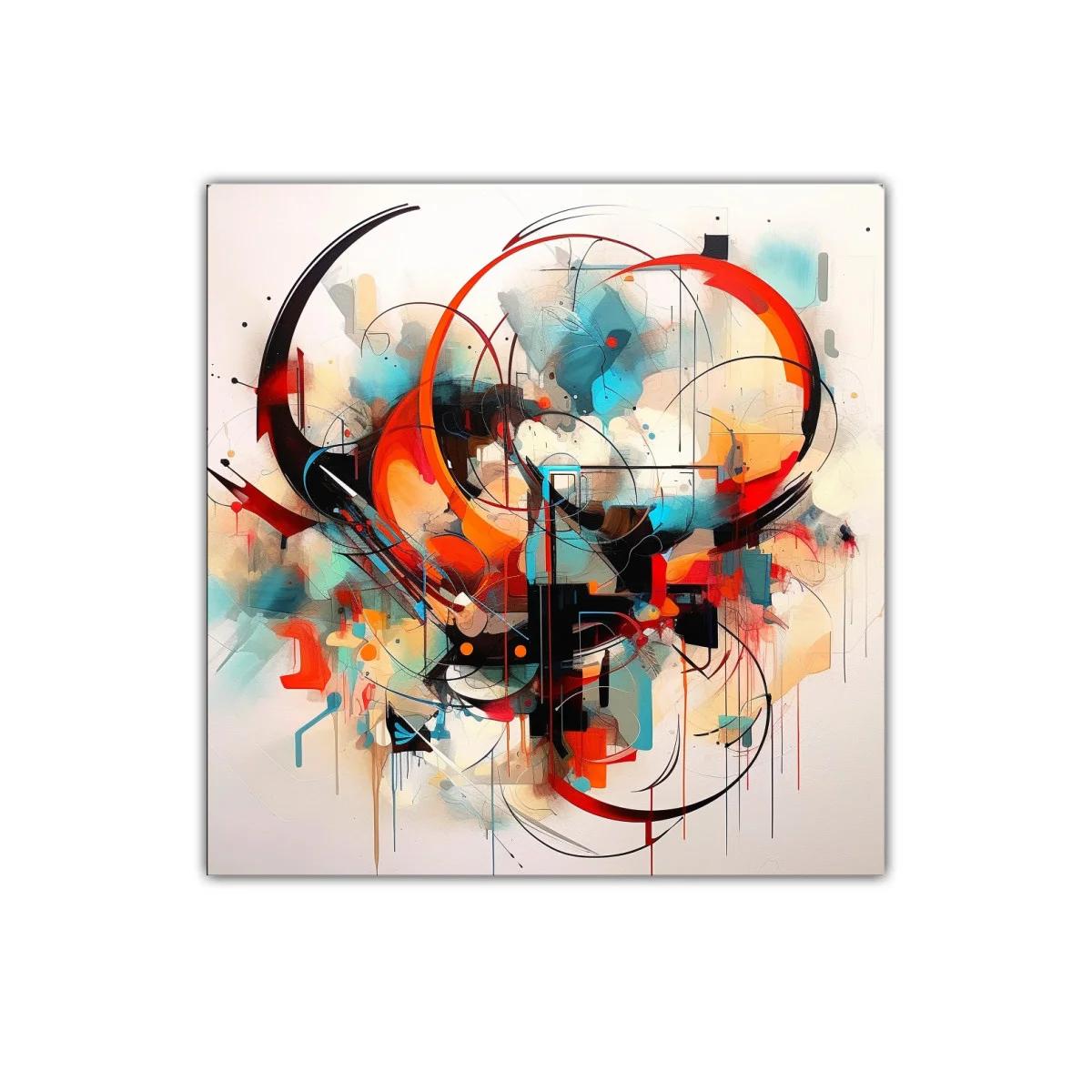 Composición abstracta con formas circulares y dinámicas — imagen principal