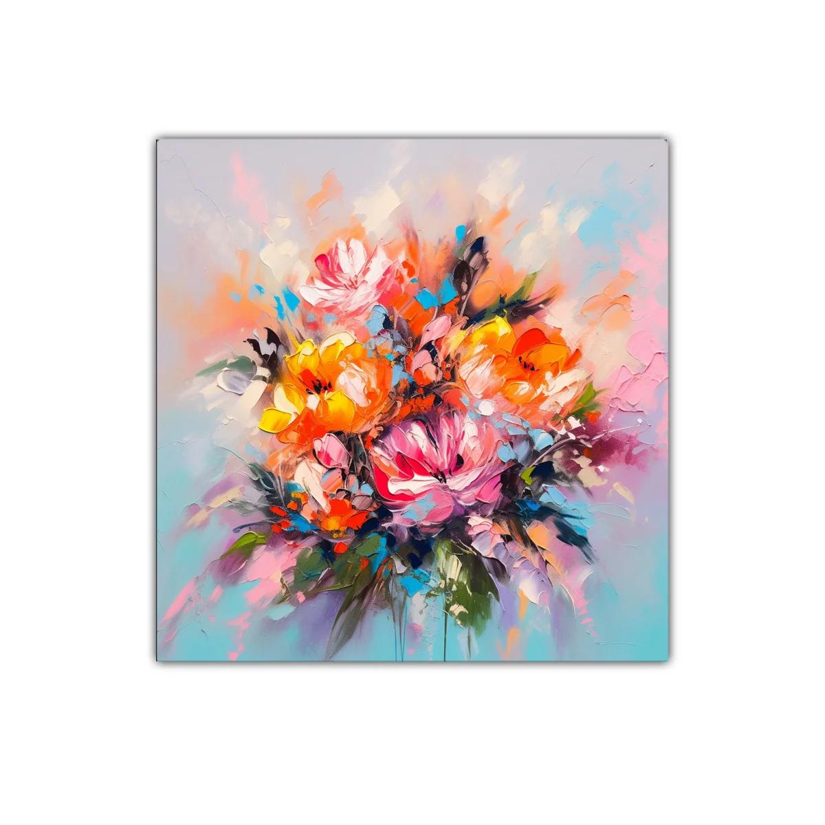 Explosión de flores coloridas con energía vibrante y dinámica — imagen principal