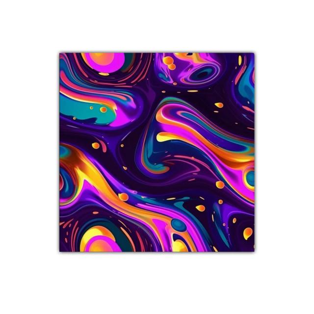 Cuadro decorativo con diseño abstracto en vibrantes colores