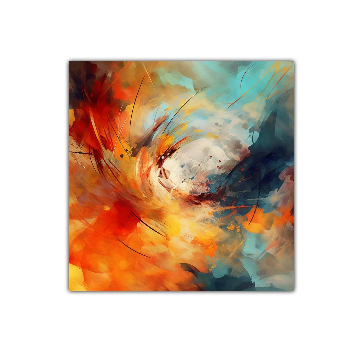 Explosión de color con tonos cálidos y fríos vibrantes — imagen principal