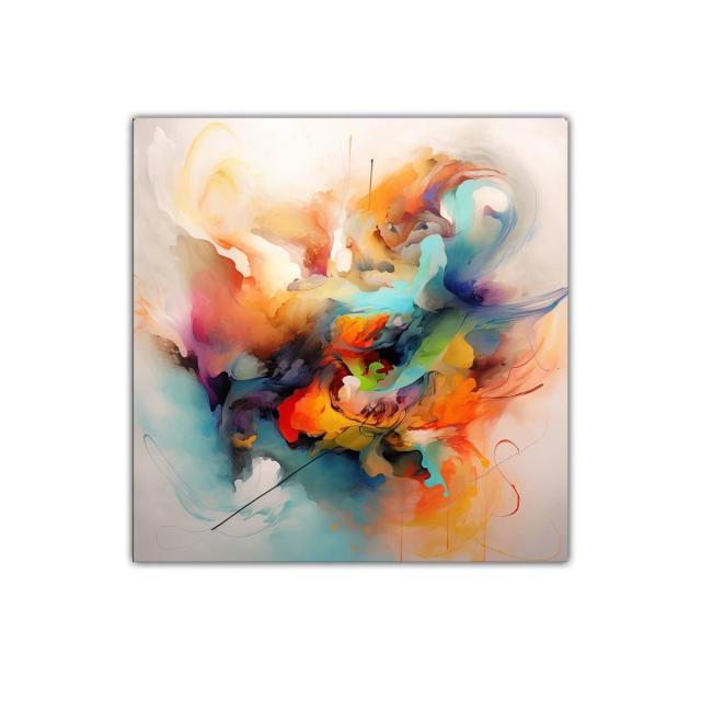 Explosión de color y movimiento abstracto vibrante