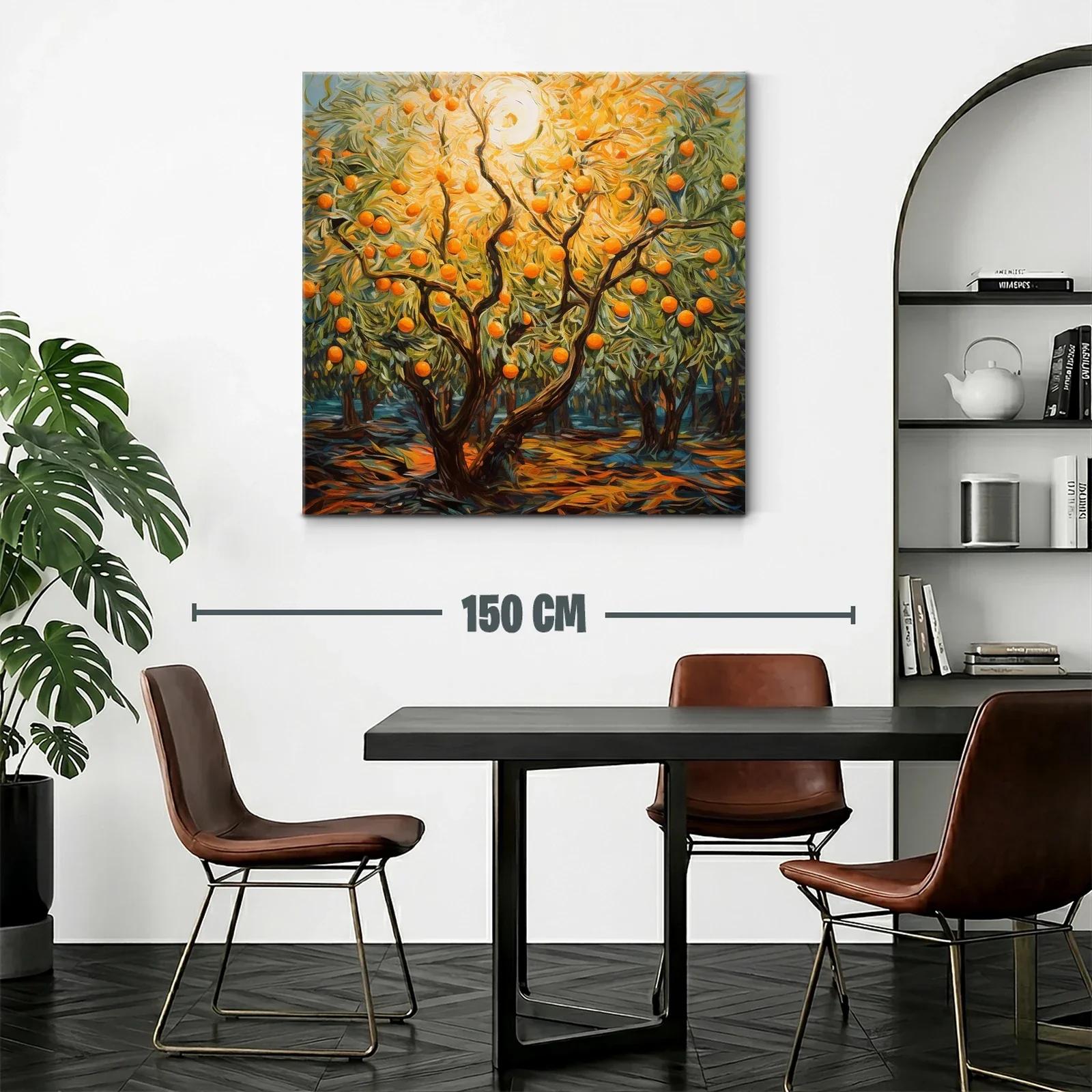 Árbol de naranjas iluminado por sol radiante — miniatura 2