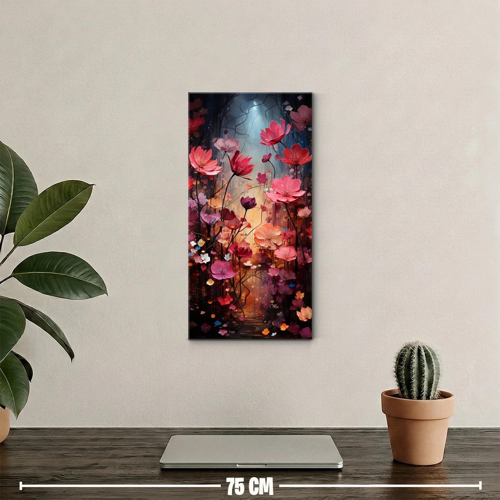 Cuadro flores de loto rosas con reflejos luminosos — miniatura 2