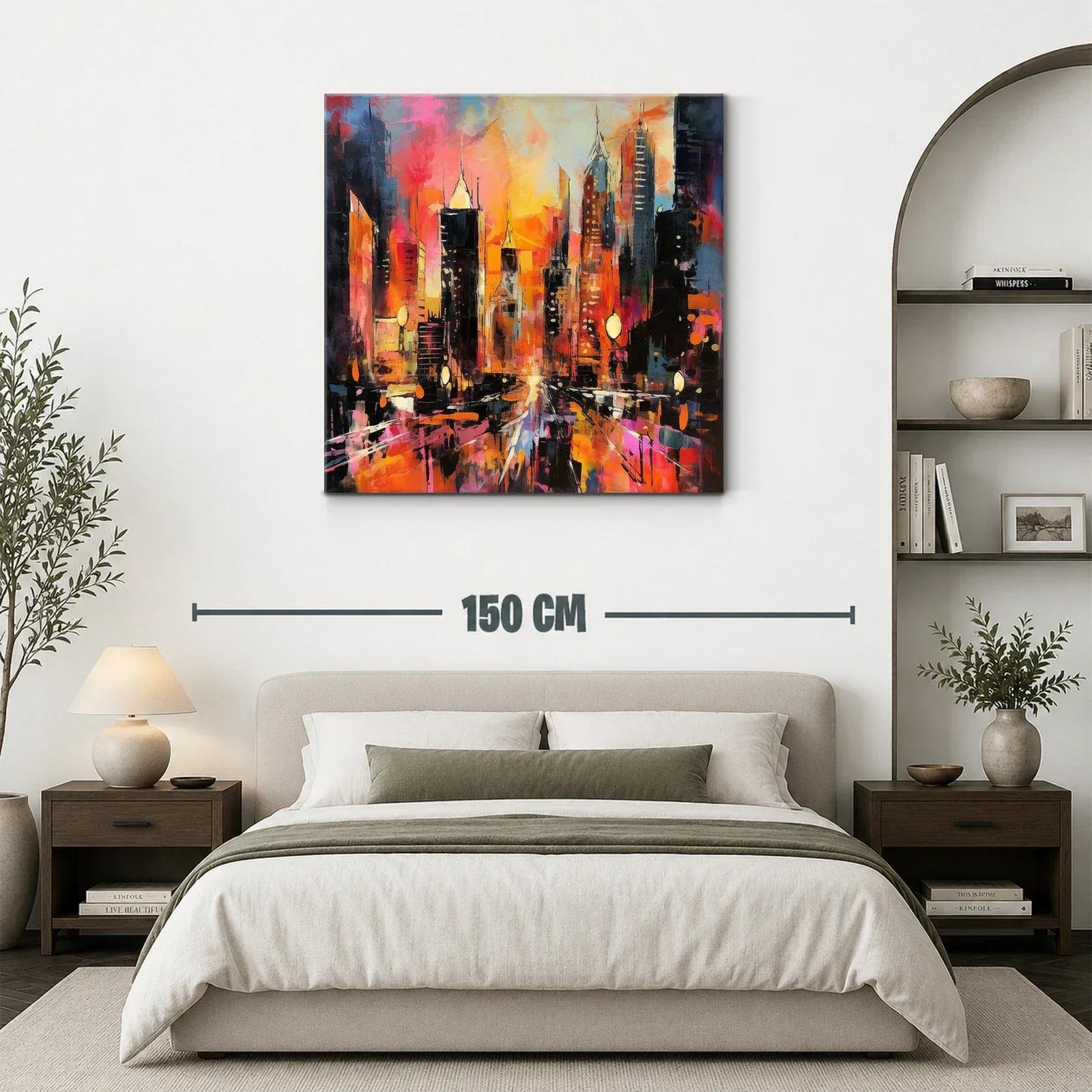 Atardecer vibrante en ciudad moderna llena de energía — miniatura 3