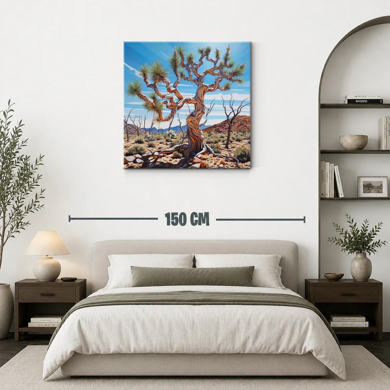 Árbol desértico con ramas retorcidas bajo cielo azul — miniatura 3