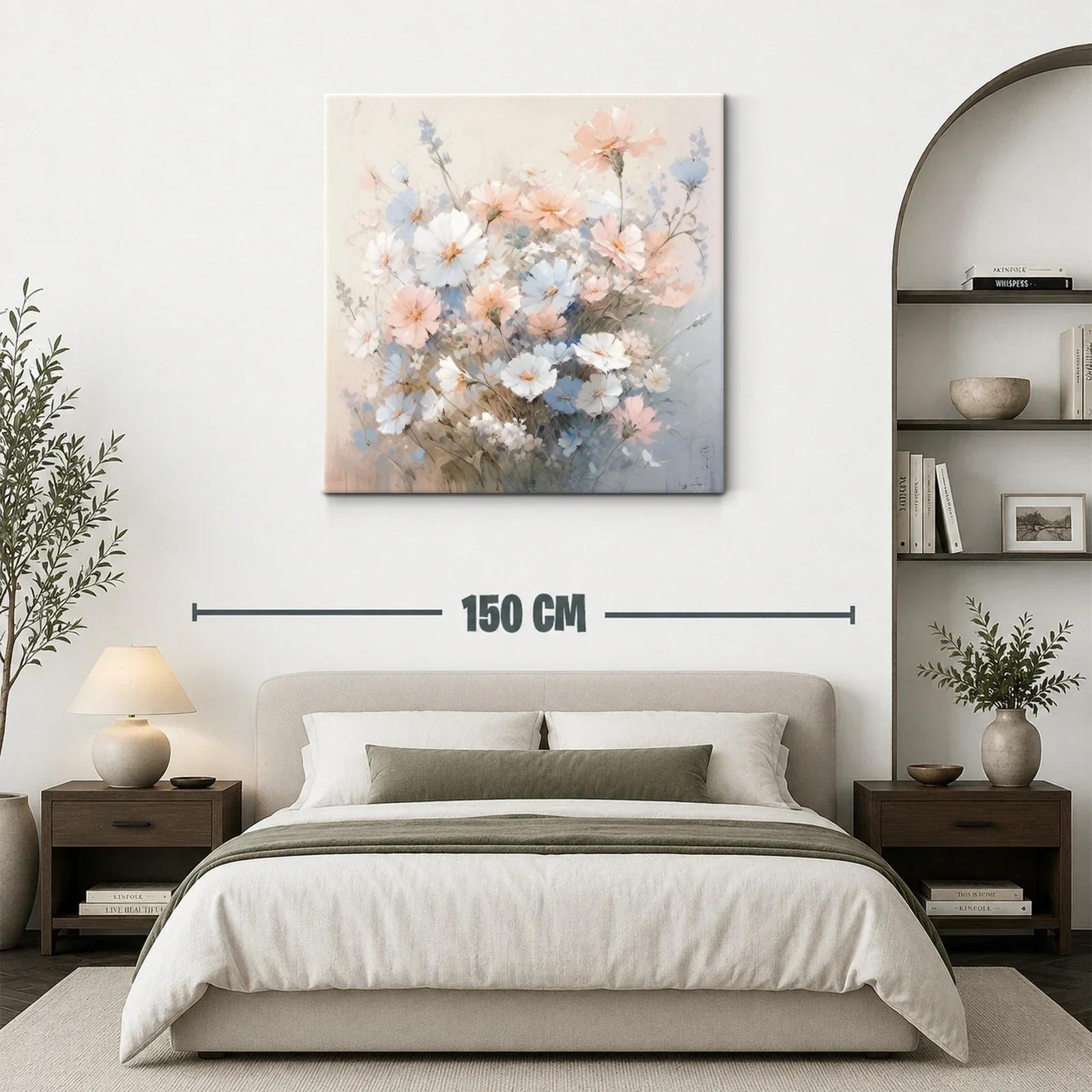 Ramillete delicado de flores en tonos pastel suaves — miniatura 3