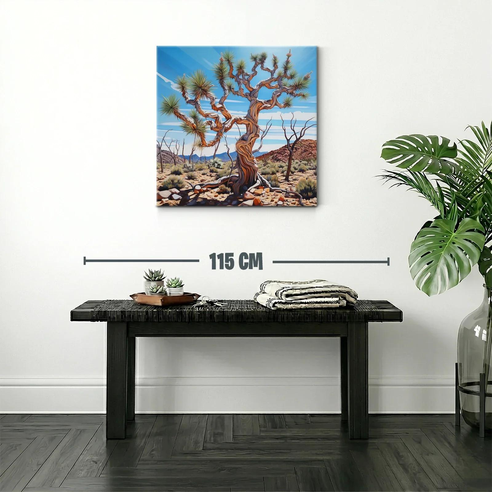 Árbol desértico con ramas retorcidas bajo cielo azul — miniatura 2