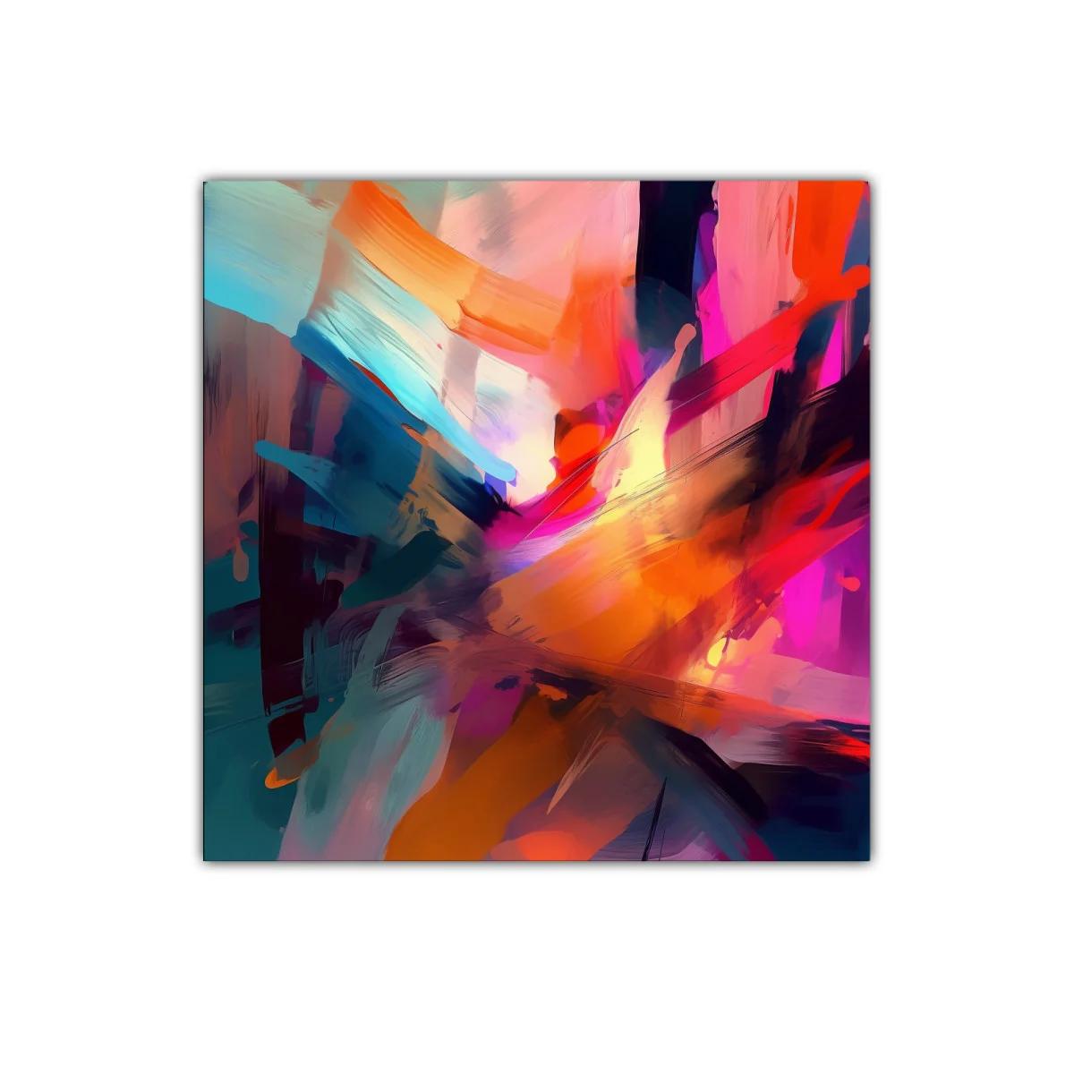 Explosión dinámica de color y energía abstracta vibrante