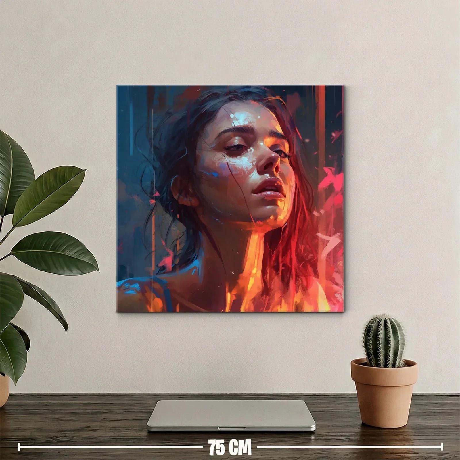Retrato expresivo con luces cálidas y contrastes intensos — miniatura 2
