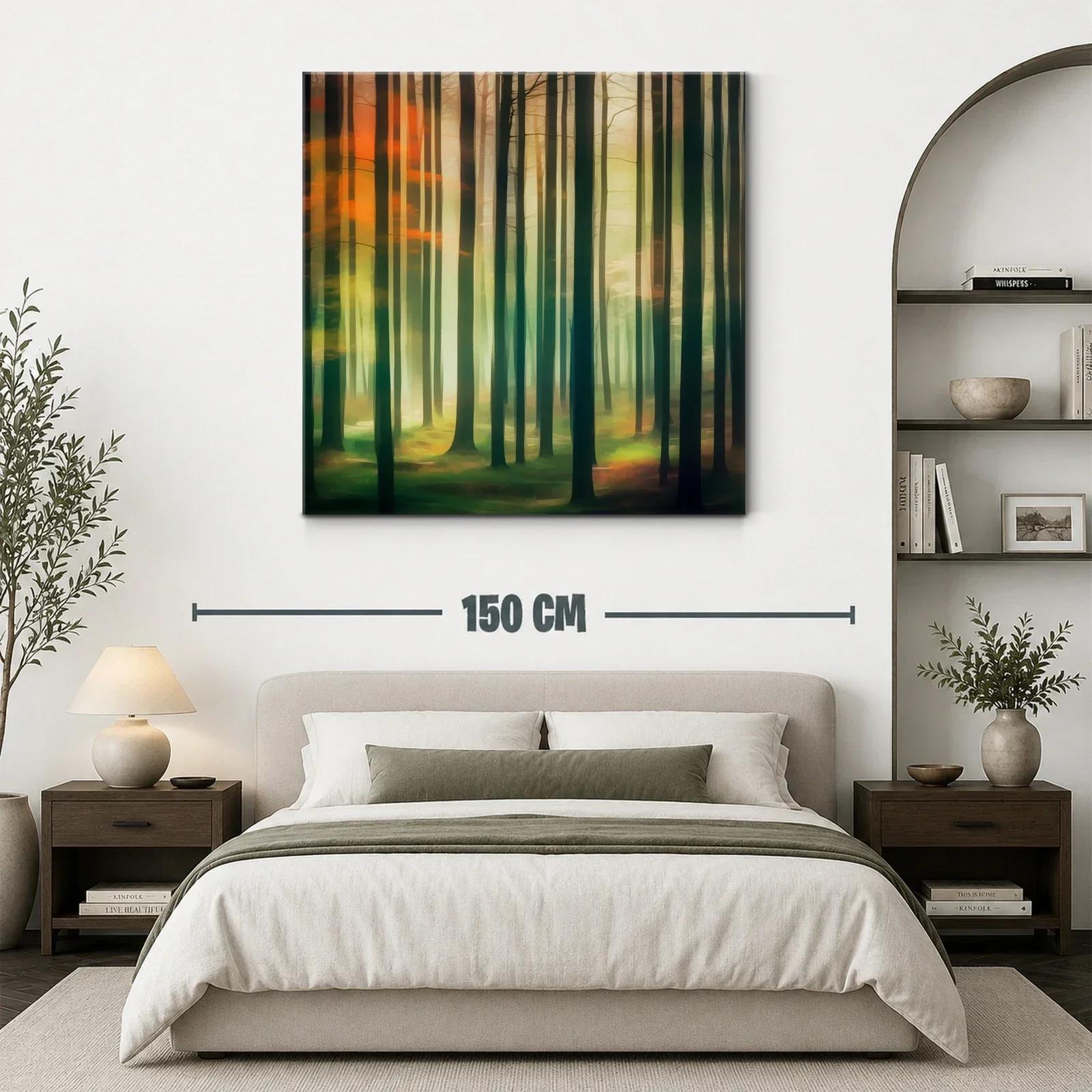 Bosque luminoso con tonos cálidos y verdes profundos — miniatura 3