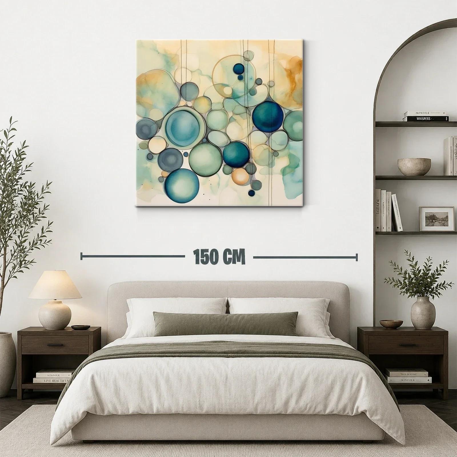 Composición de Círculos en Tonos Azul y Beige Suaves — miniatura 3