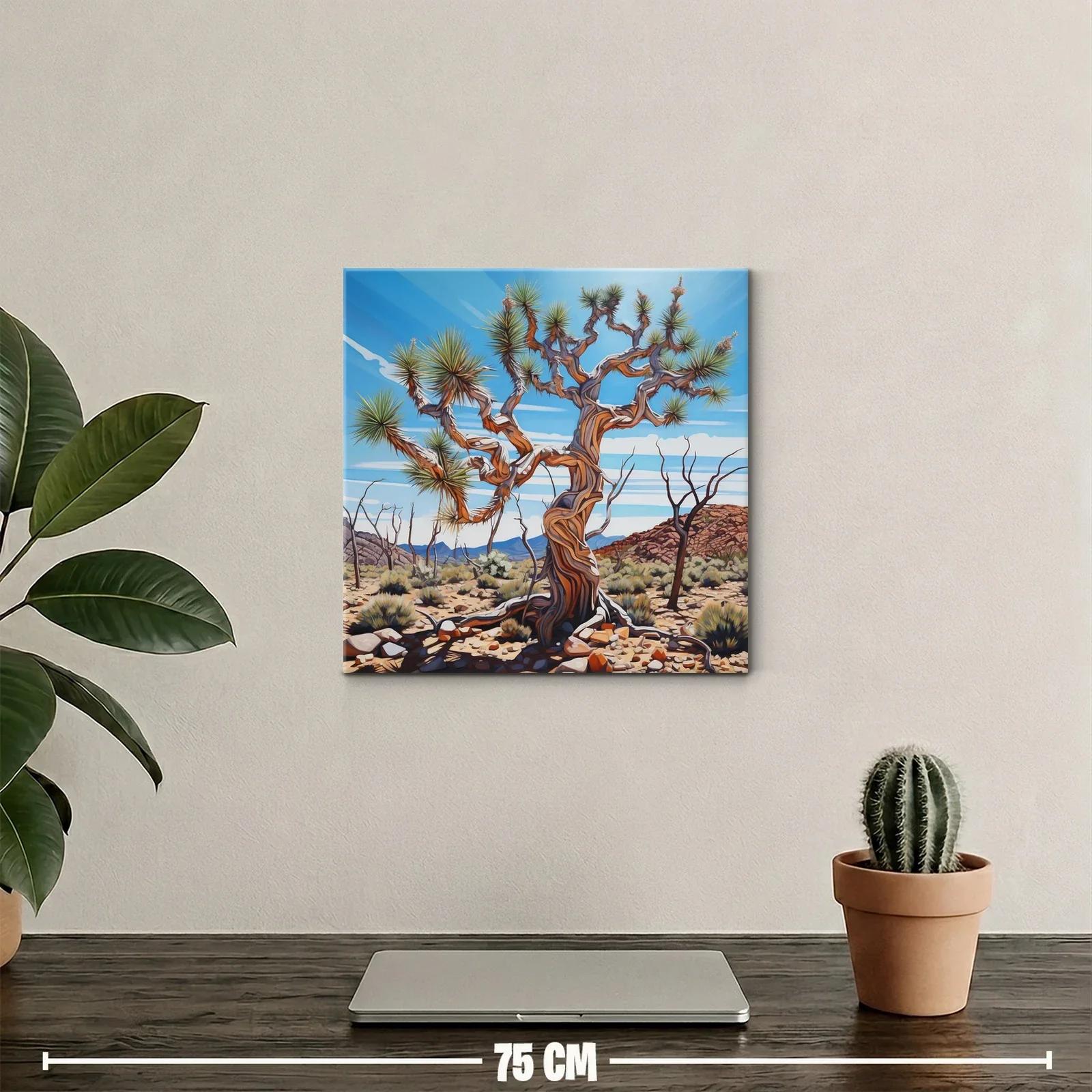 Árbol desértico con ramas retorcidas bajo cielo azul — miniatura 2