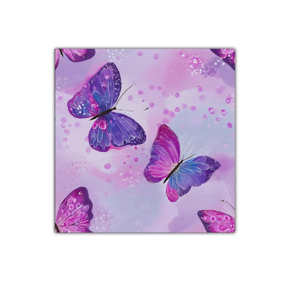 Cuadro mariposas en tonos lilas y violetas — imagen principal