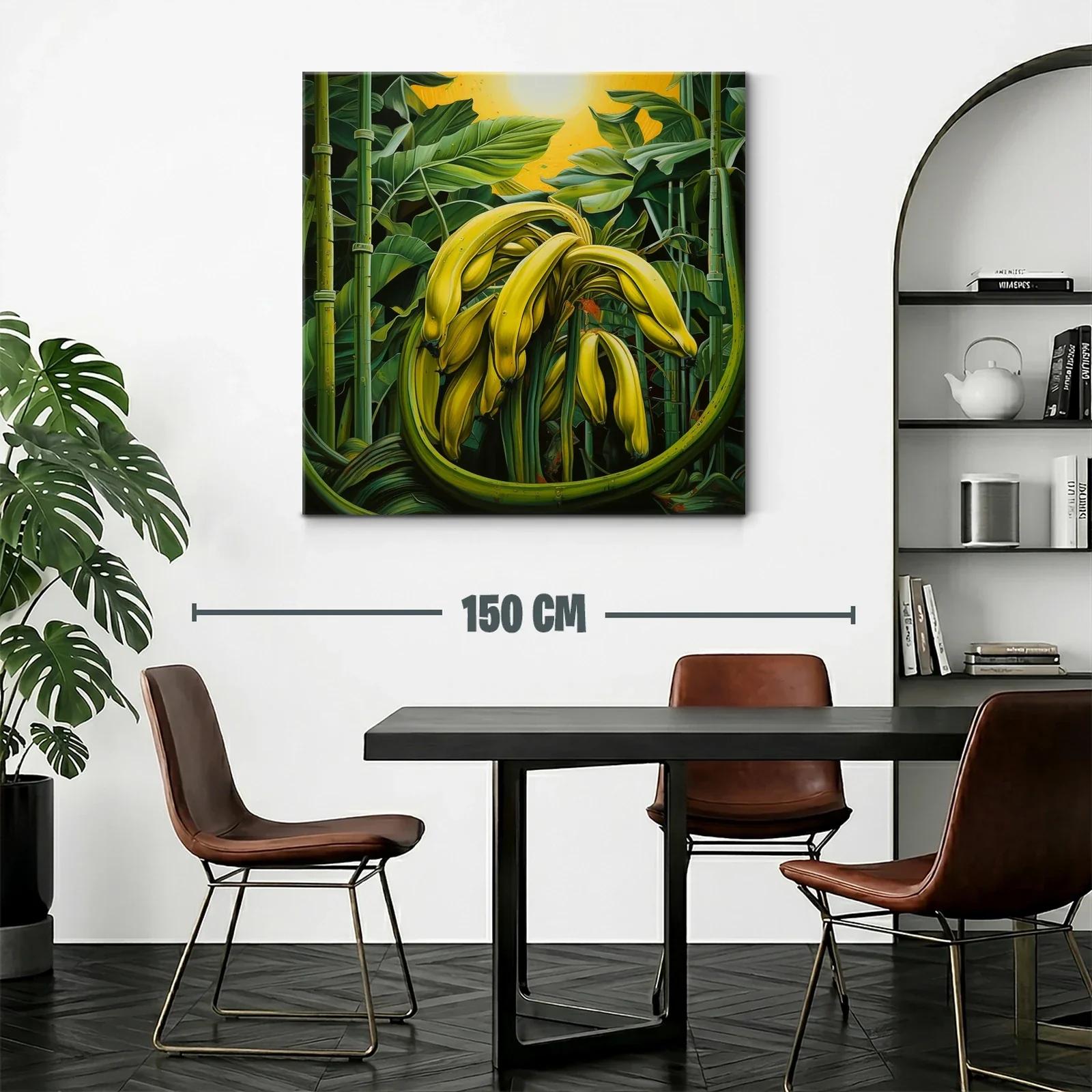 Cuadro vibrante de plátanos maduros bajo el sol tropical — miniatura 2