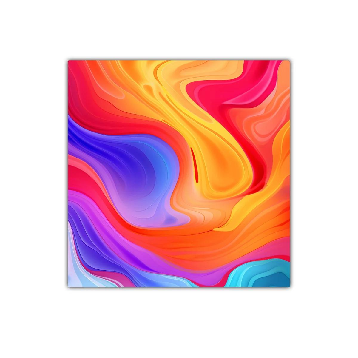 Explosión cromática con formas fluidas y vibrantes — imagen principal