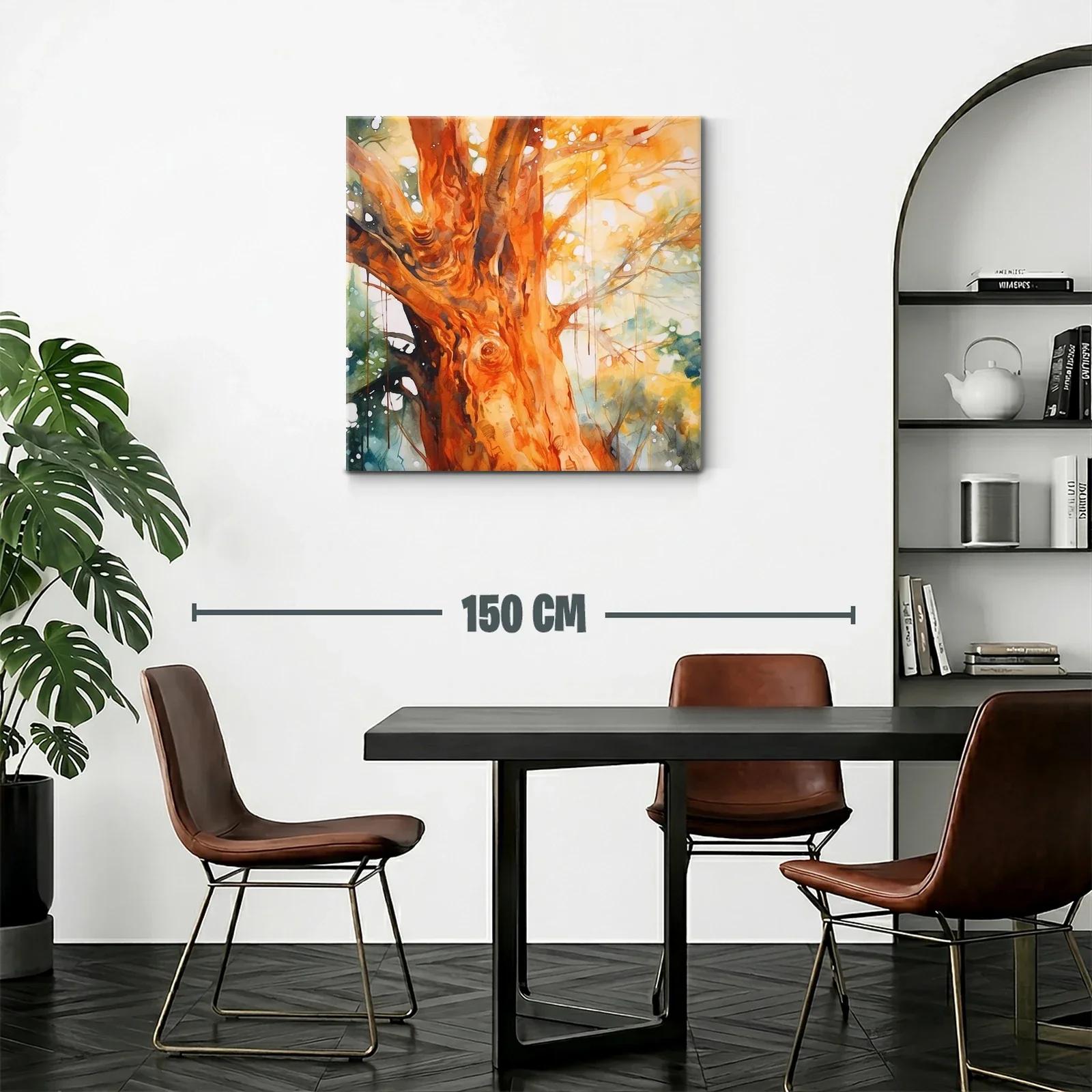 Árbol iluminado con tonos cálidos y detalle natural — miniatura 2