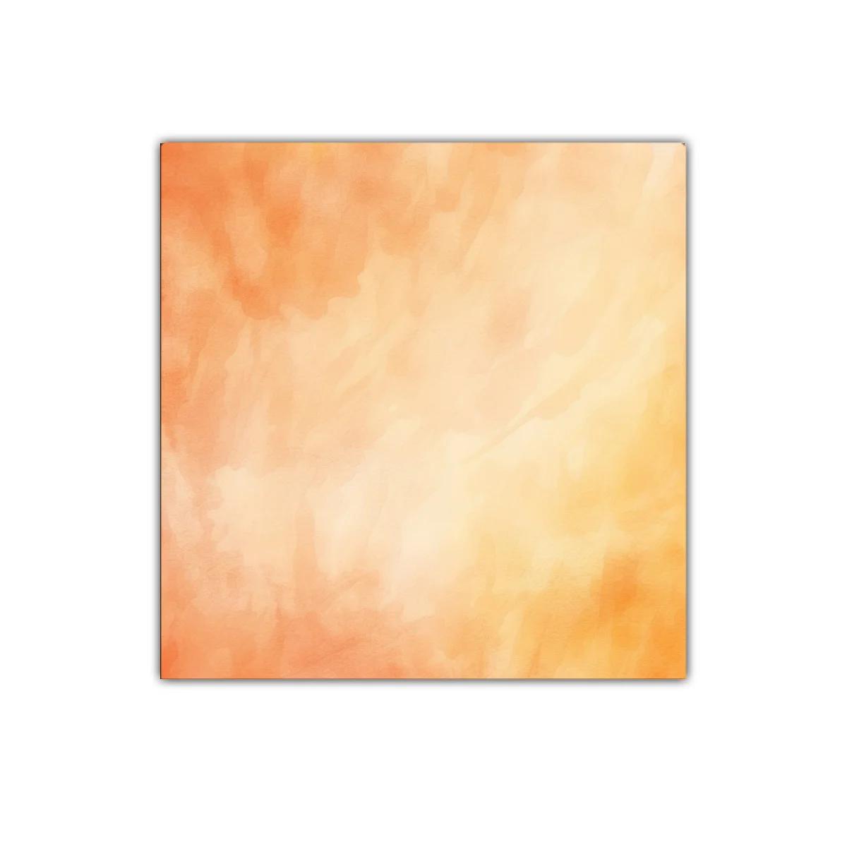 Cuadro abstracto en tonos cálidos naranja y beige