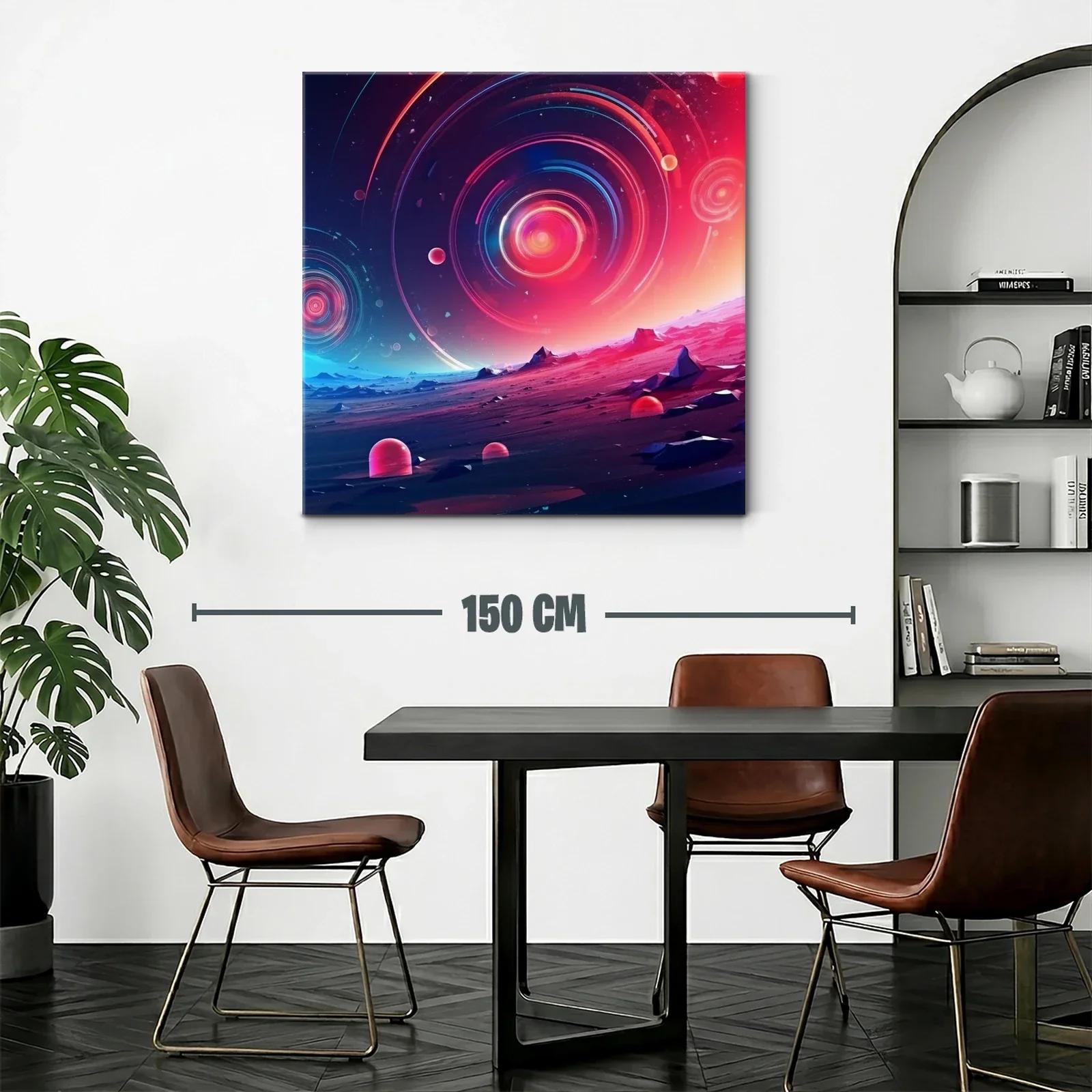 Paisaje cósmico con espirales de luz y tonos vibrantes — miniatura 2