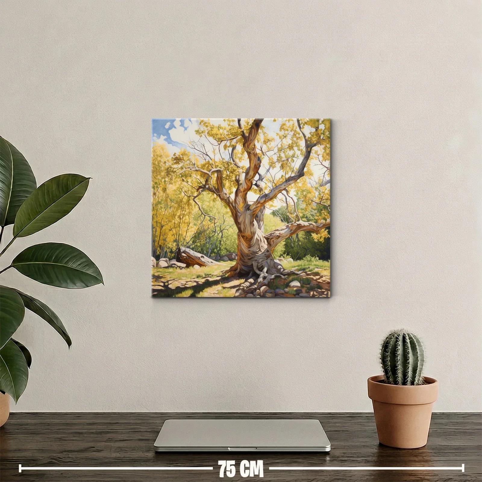 Árbol Centenario con Luz Dorada y Sombras Profundas — miniatura 2