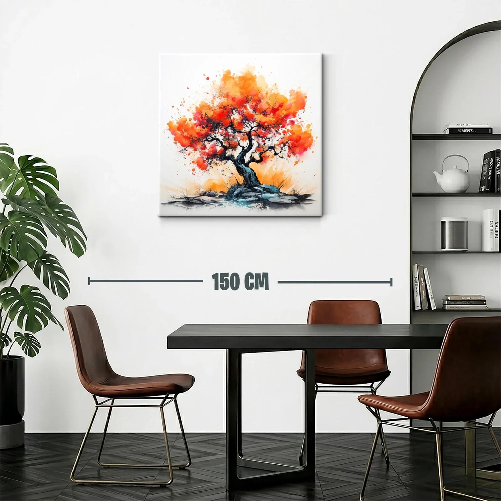 Árbol vibrante con tonos cálidos y energía dinámica — miniatura 2