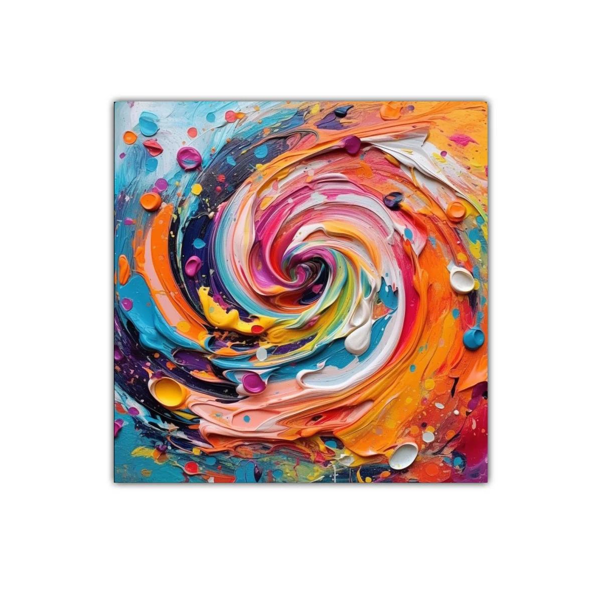 Explosión de colores vibrantes en remolino dinámico — imagen principal