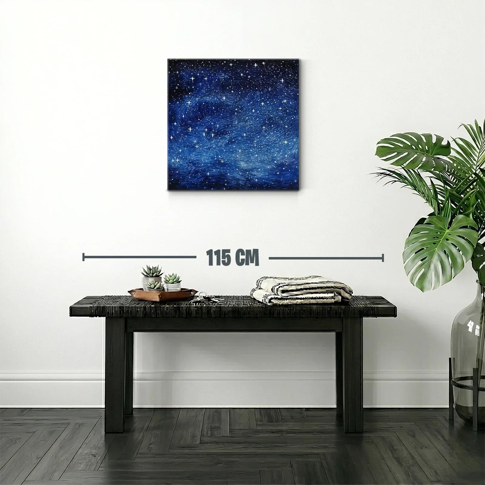 Cielo estrellado con tonos profundos y movimiento dinámico — miniatura 2