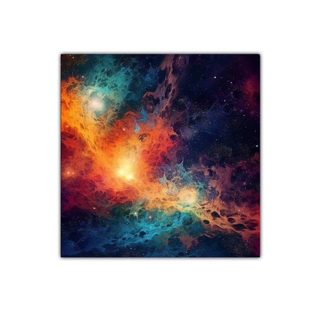 Explosión cósmica de luz y color en el espacio profundo