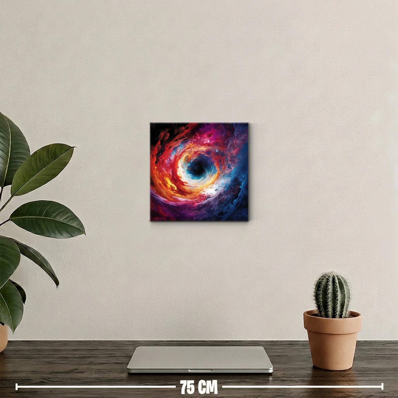 Explosión de color cósmico en espiral vibrante — miniatura 2