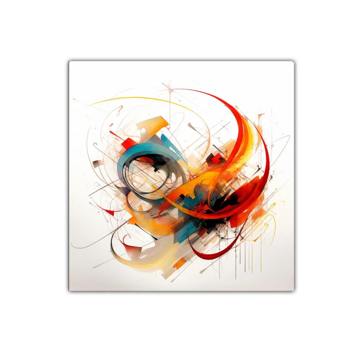 Composición abstracta con formas dinámicas y vibrantes colores — imagen principal