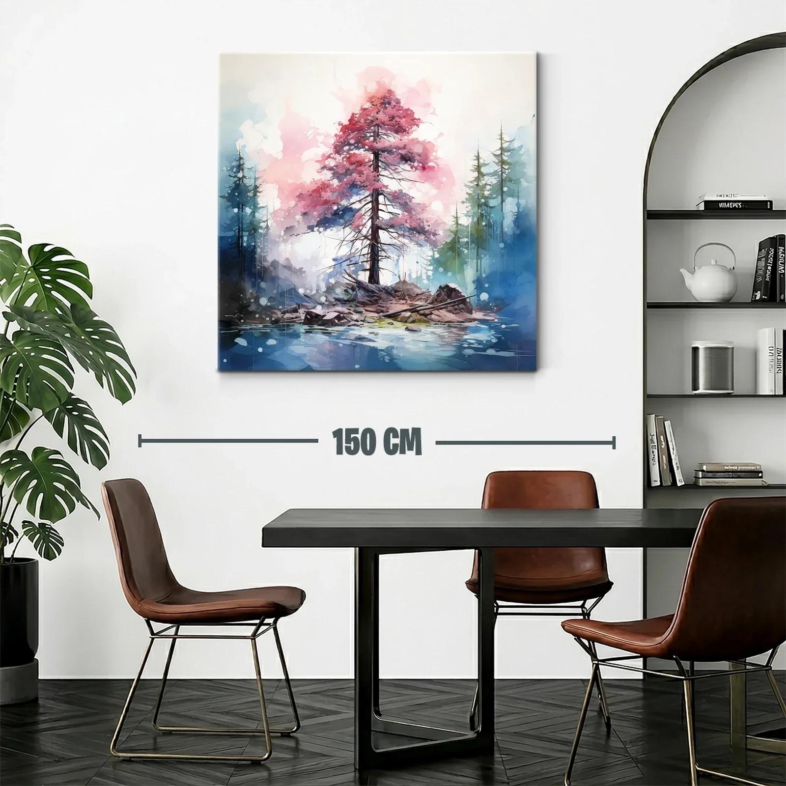 Árbol en isla con atmósfera onírica y tonos suaves — miniatura 2