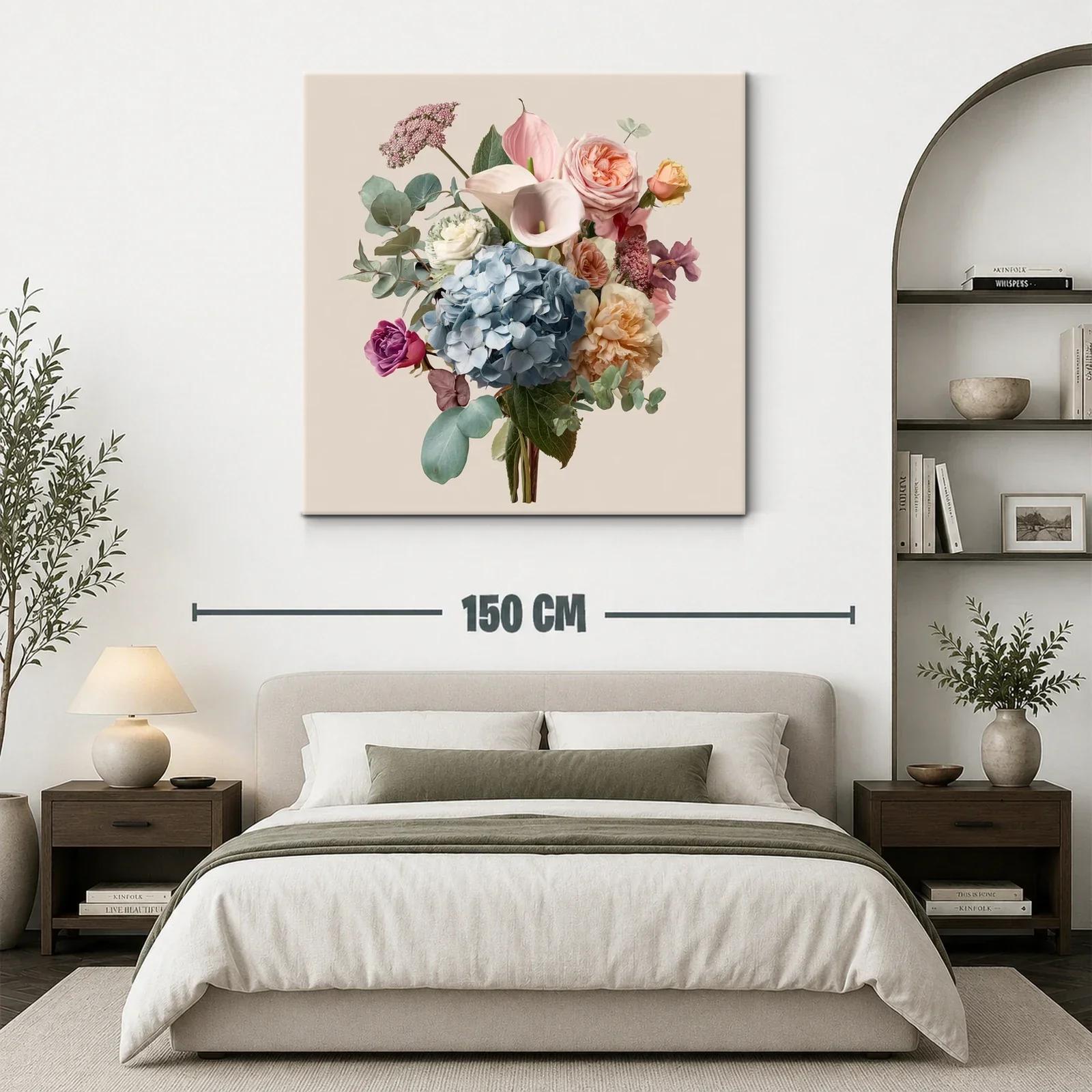 Ramo elegante con flores delicadas y tonos pastel suaves — miniatura 3