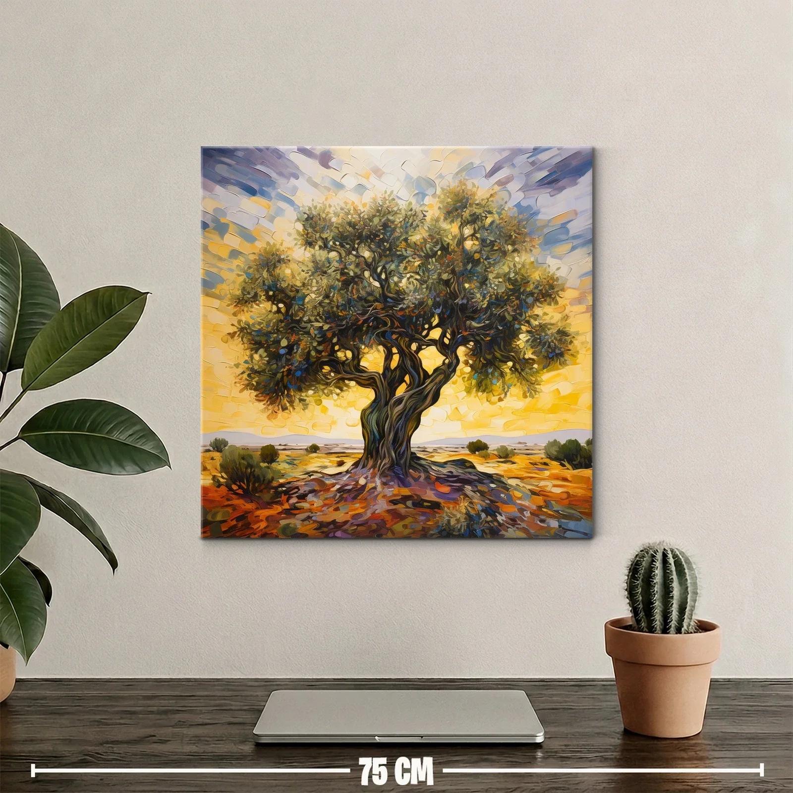 Magnífico árbol solitario en paisaje cálido y vibrante — miniatura 2