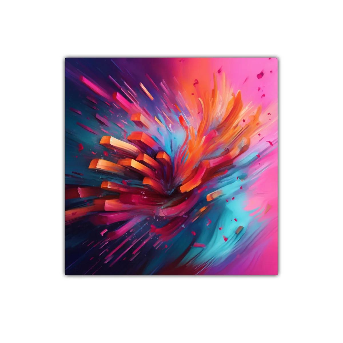 Estallido de color con formas dinámicas vibrantes — imagen principal