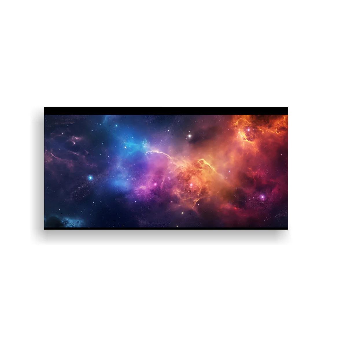Cuadro nebulosa espacial en formato panorámico
