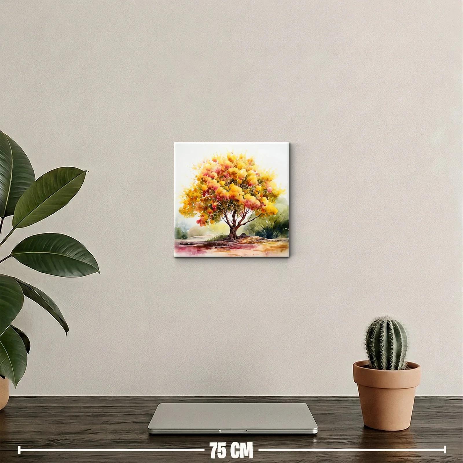 Árbol luminoso con tonos cálidos y vibrantes — miniatura 2