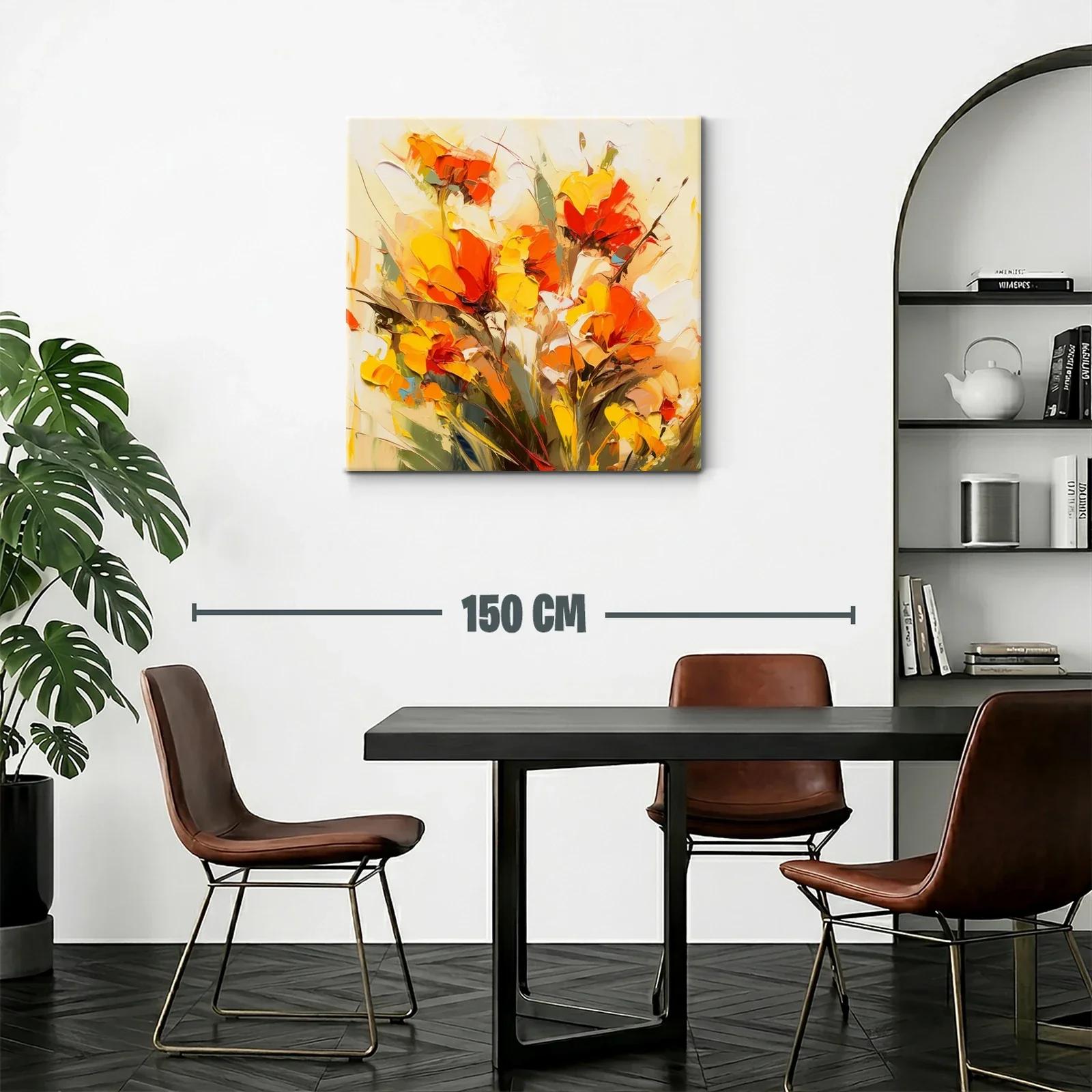 Explosión de Flores en Tonos Cálidos y Vibrantes — miniatura 2