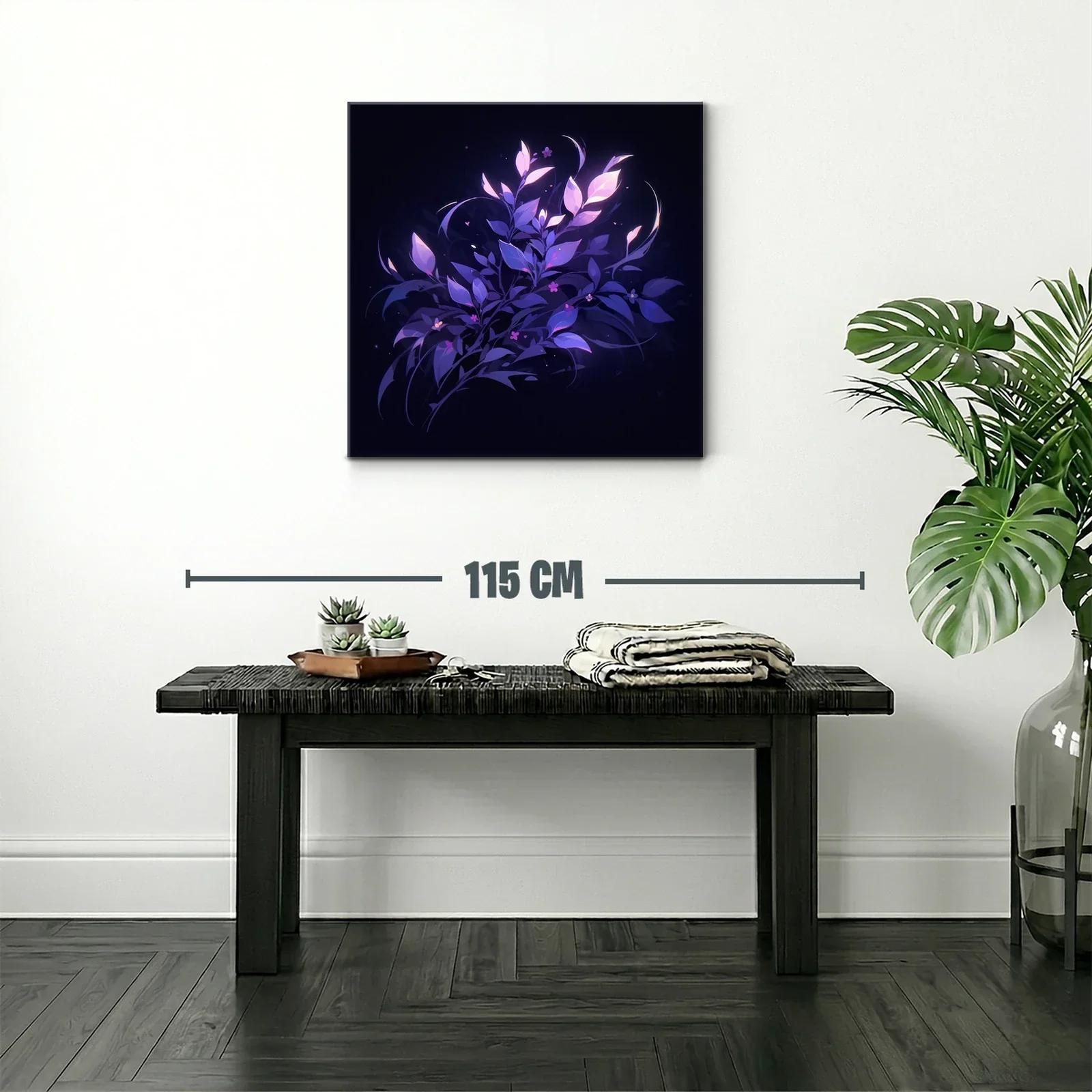 Composición floral en tonos violeta y púrpura luminosos — miniatura 2