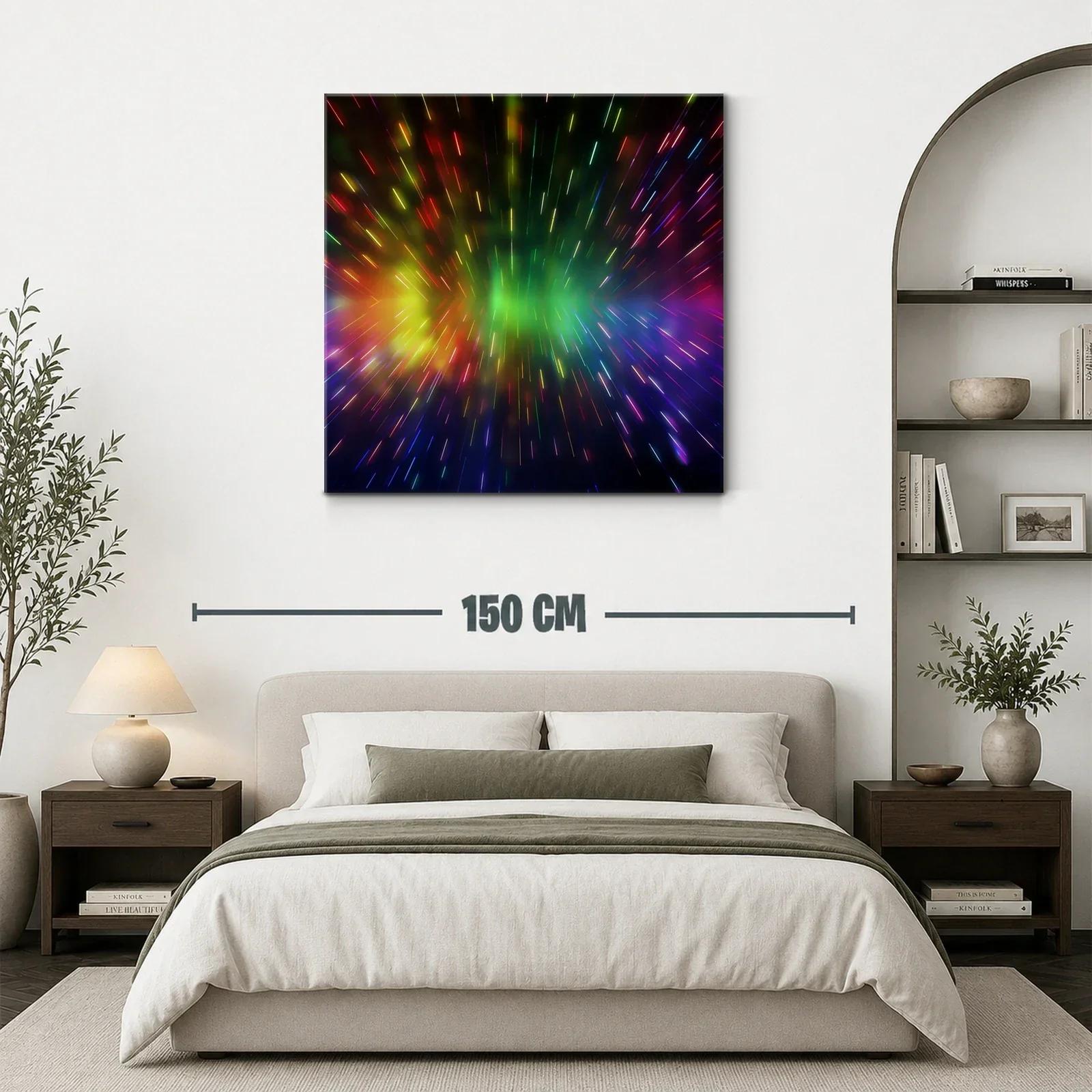 Explosión de luces vibrantes en movimiento caleidoscópico — miniatura 3