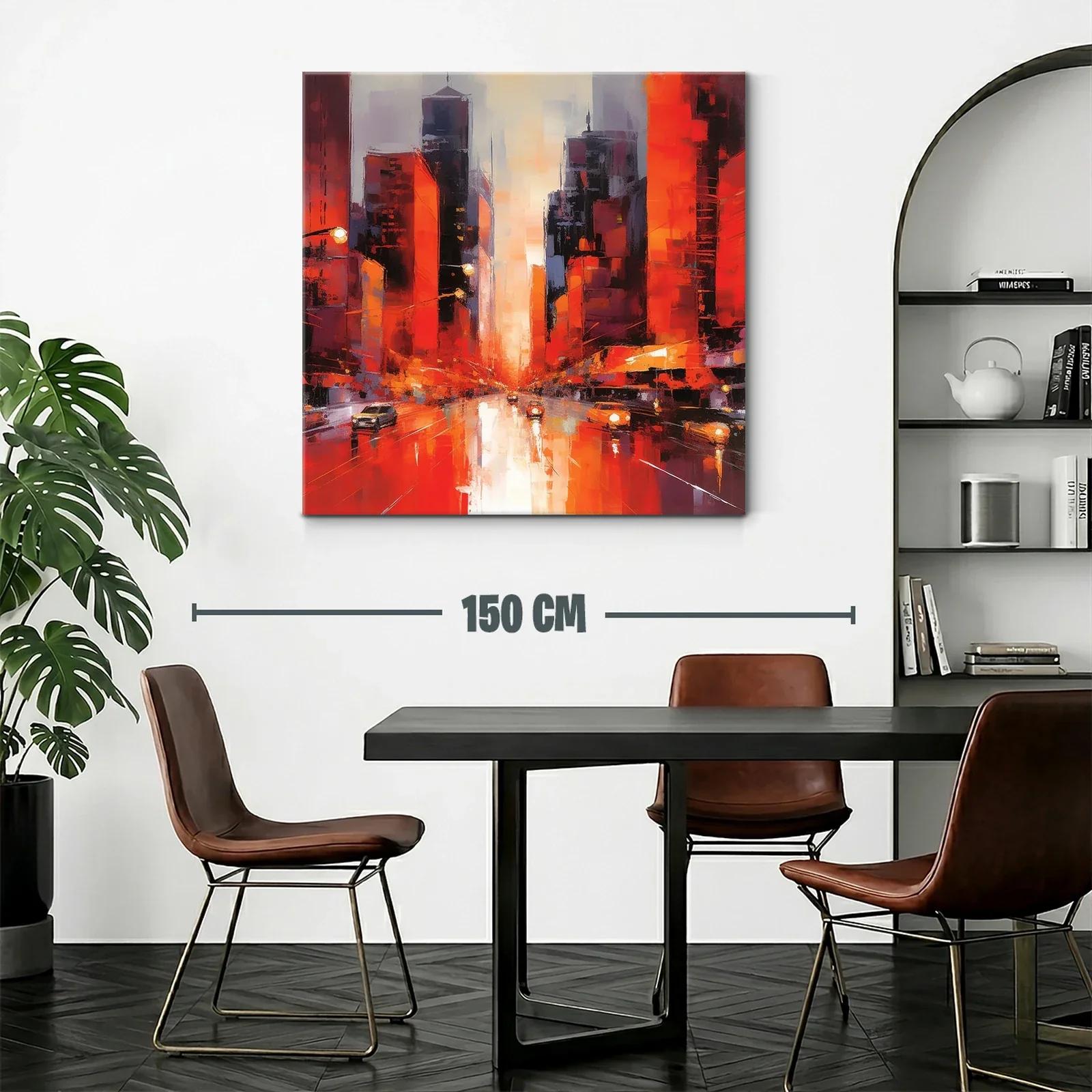 Atardecer vibrante en la ciudad moderna — miniatura 2