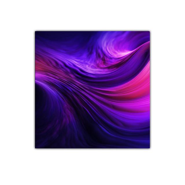 Movimiento fluido en tonos púrpura vibrantes y rosa intenso