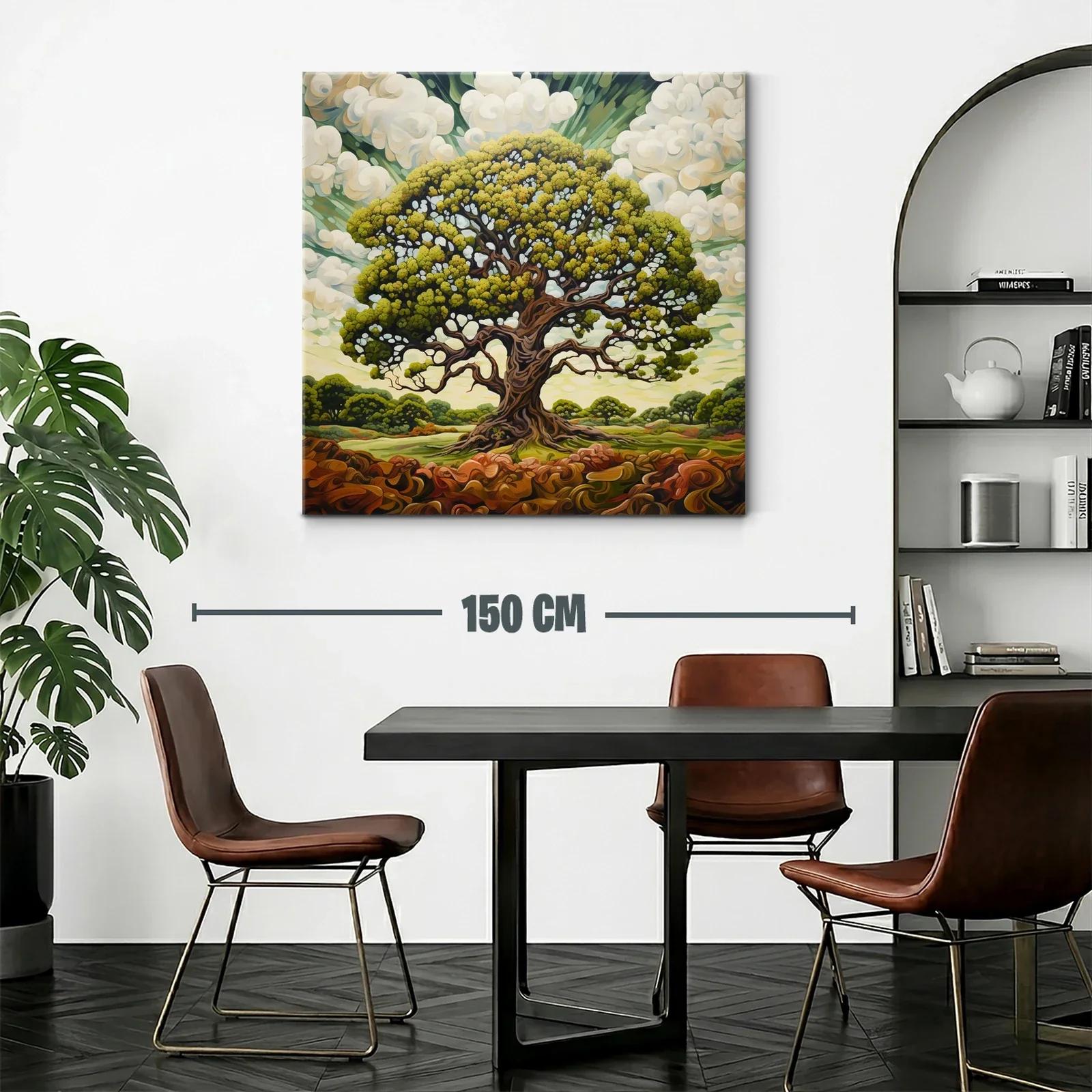 Majestuoso árbol con follaje vibrante en paisaje natural — miniatura 2